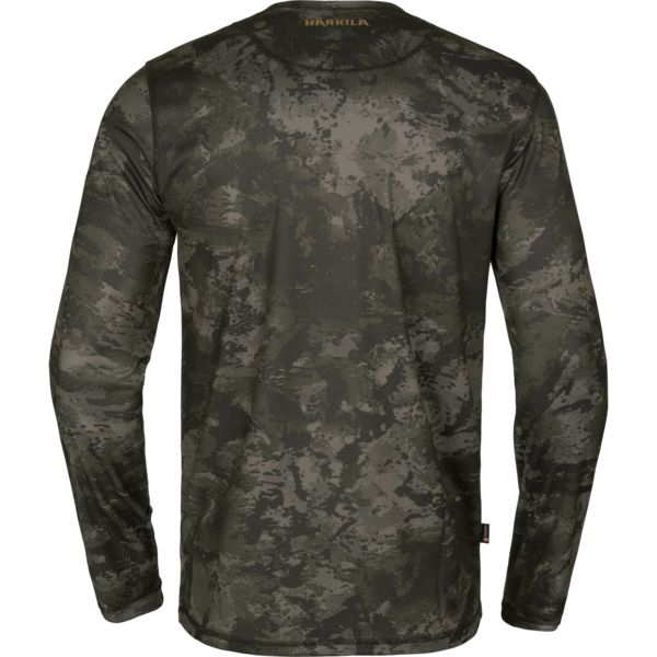 Pánske tričko s dlhým rukávom Härkila Noctyx Camo L/S T-shirt AXIS MSP Black 1